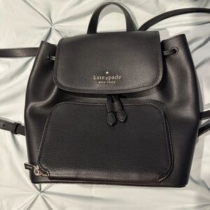 Kate Spade Darcy Flap Backpack, Black, Used Like New